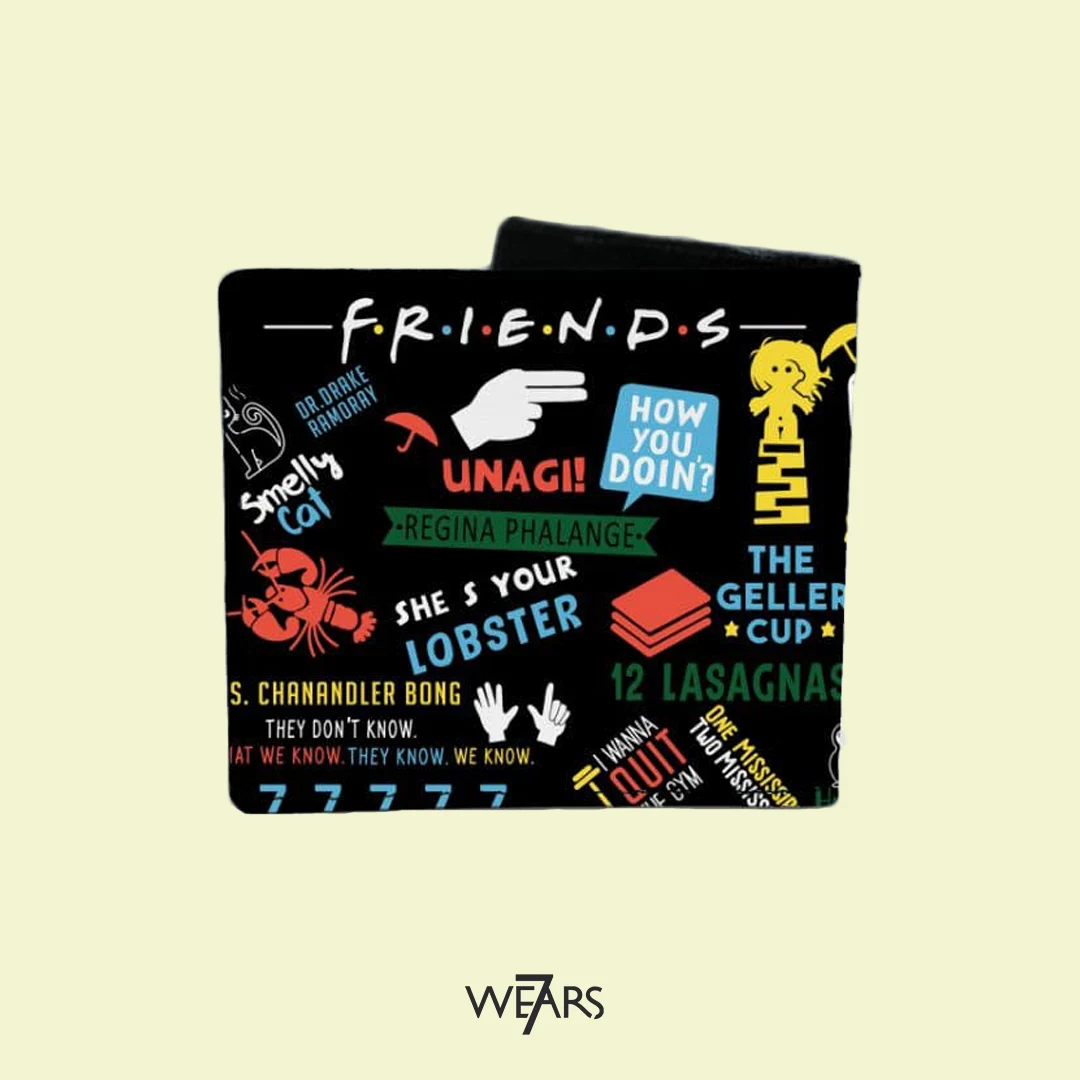کیف پول طرح Friends اختصاصی فروشگاه سون ورز چاپ دیجیتال طرح دلخواه