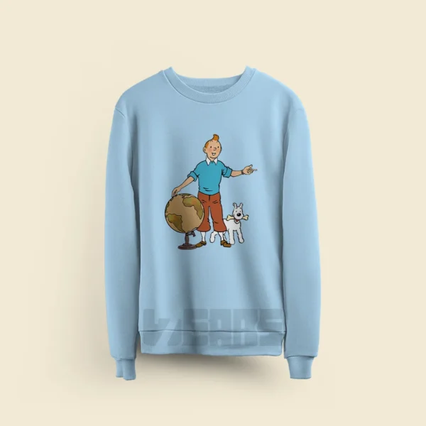 سوییشرت تن تن Tintin طرح Snowy