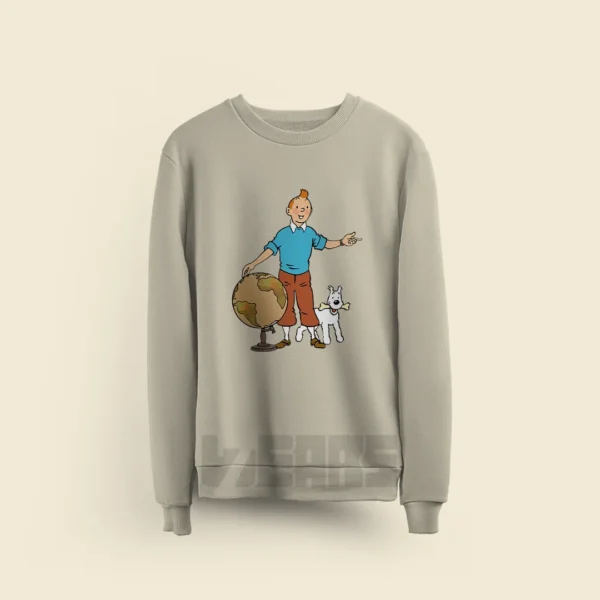 سوییشرت تن تن Tintin طرح Snowy