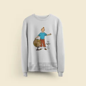 سوییشرت تن تن Tintin طرح Snowy