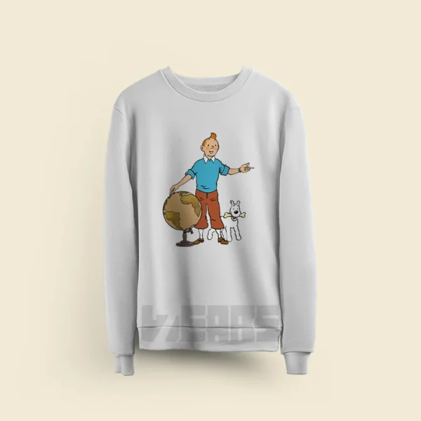 سوییشرت تن تن Tintin طرح Snowy