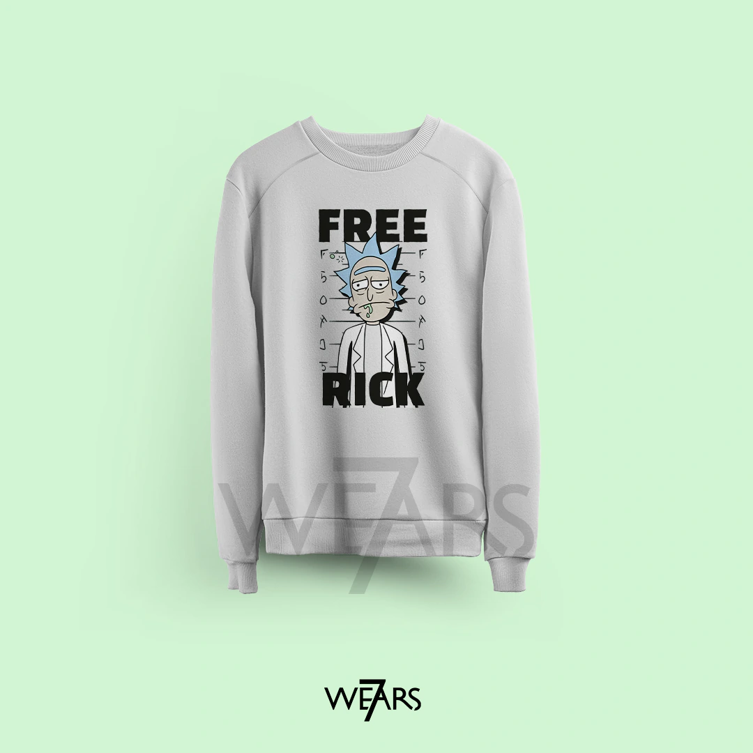 سوییشرت ریک و مورتی طرح Free Rick Art