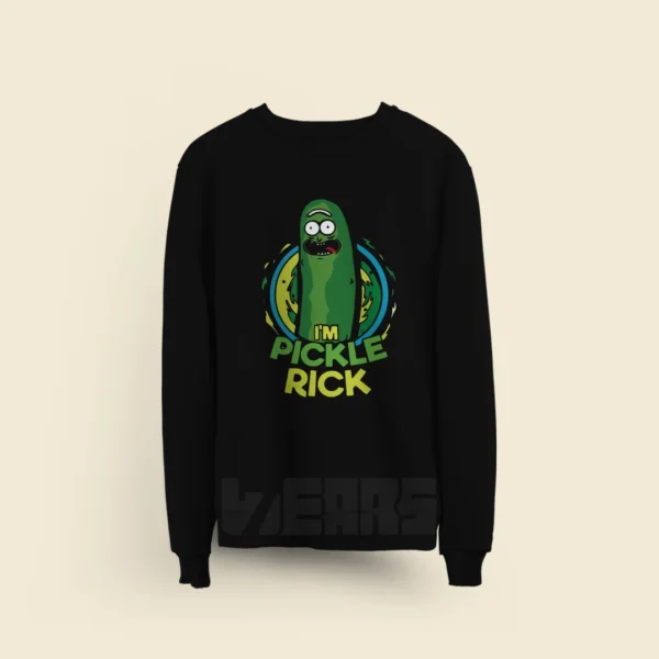 سوییشرت ریک و مورتی طرح Pickle Rick