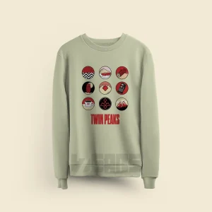 سویشرت دورس تویین پیکس طرح نمادهای Twin Peaks