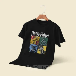 تیشرت Harry Potter طرح گروه های Hogwarts