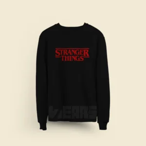 سوییشرت Stranger Things طرح لوگوی قرمز