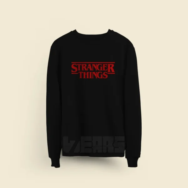 سوییشرت Stranger Things طرح لوگوی قرمز