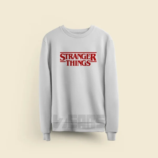 سوییشرت Stranger Things طرح لوگوی قرمز