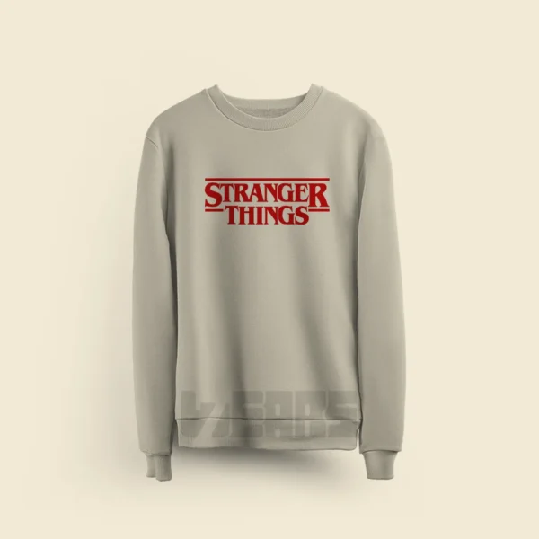 سوییشرت Stranger Things طرح لوگوی قرمز