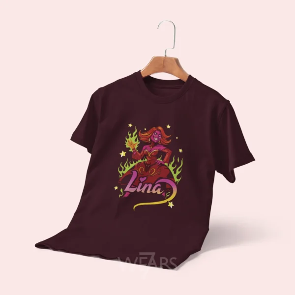 تیشرت دوتا طرح هنری Lina Dota 2