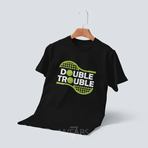 تیشرت تنیس طرح Double Trouble