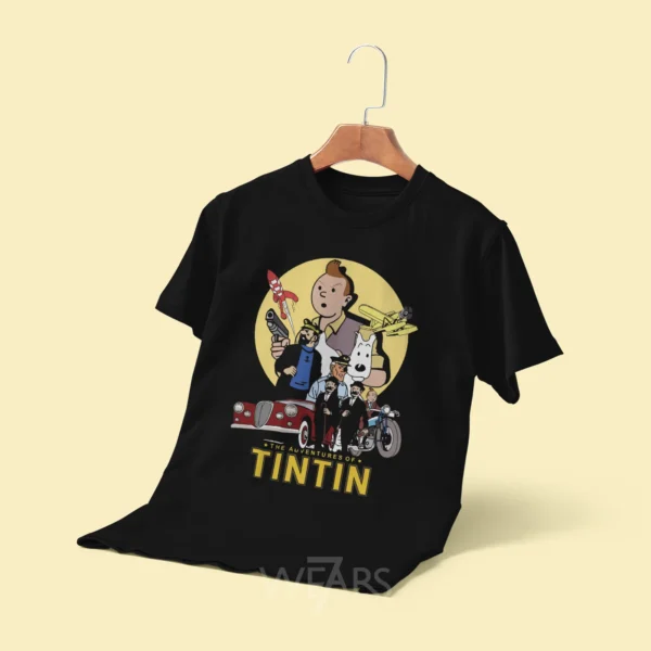 تیشرت Tintin طرح ماجراهای تن تن