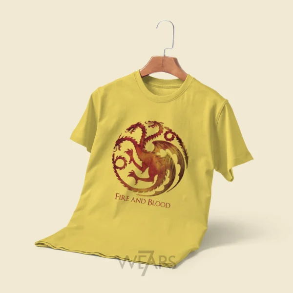 تیشرت Game Of Thrones طرح Fire and Blood