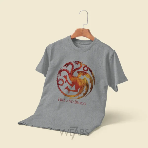 تیشرت Game Of Thrones طرح Fire and Blood