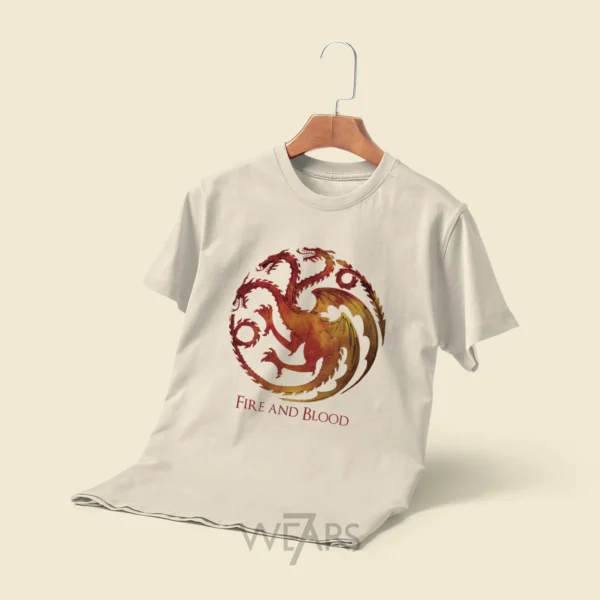 تیشرت Game Of Thrones طرح Fire and Blood