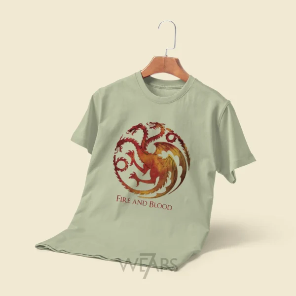 تیشرت Game Of Thrones طرح Fire and Blood