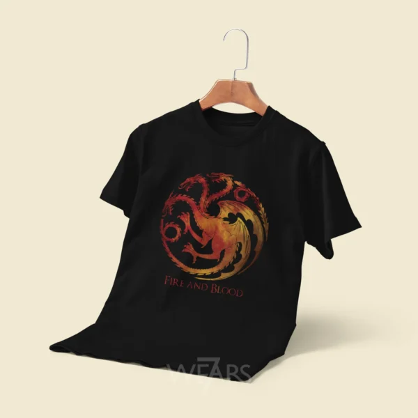 تیشرت Game Of Thrones طرح Fire and Blood