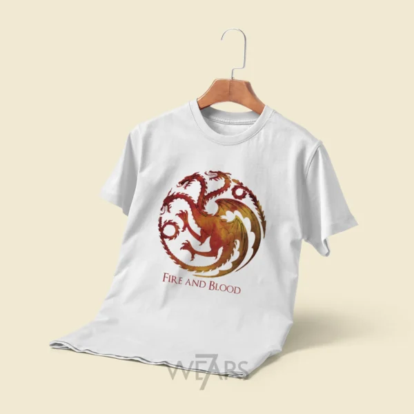 تیشرت Game Of Thrones طرح Fire and Blood