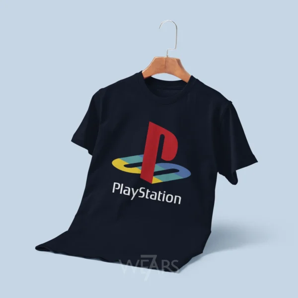 تیشرت Playstation طرح لوگوی رترو