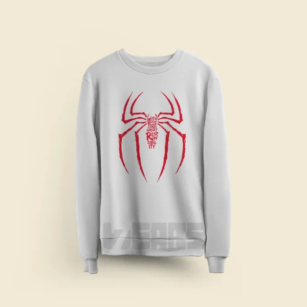 سوییشرت Spider-Man طرح Great Power Logo