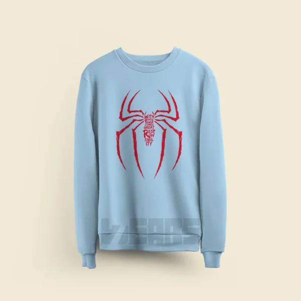 سوییشرت Spider-Man طرح Great Power Logo