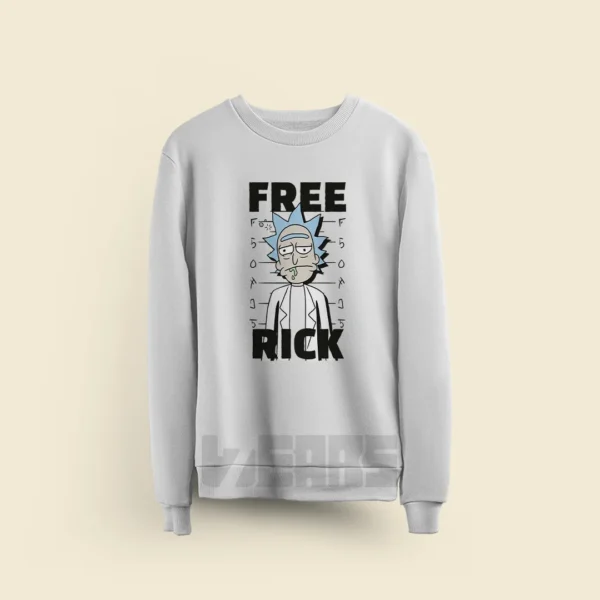 سوییشرت ریک و مورتی طرح Free Rick Art