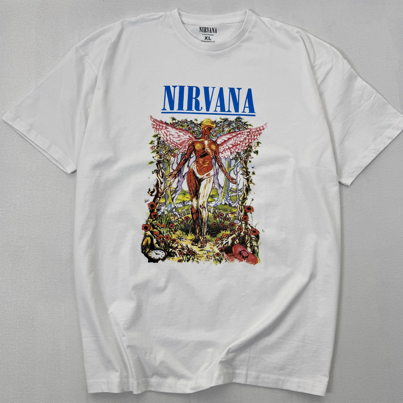 تیشرت وارداتی نیروانا طرح هنری Nirvana