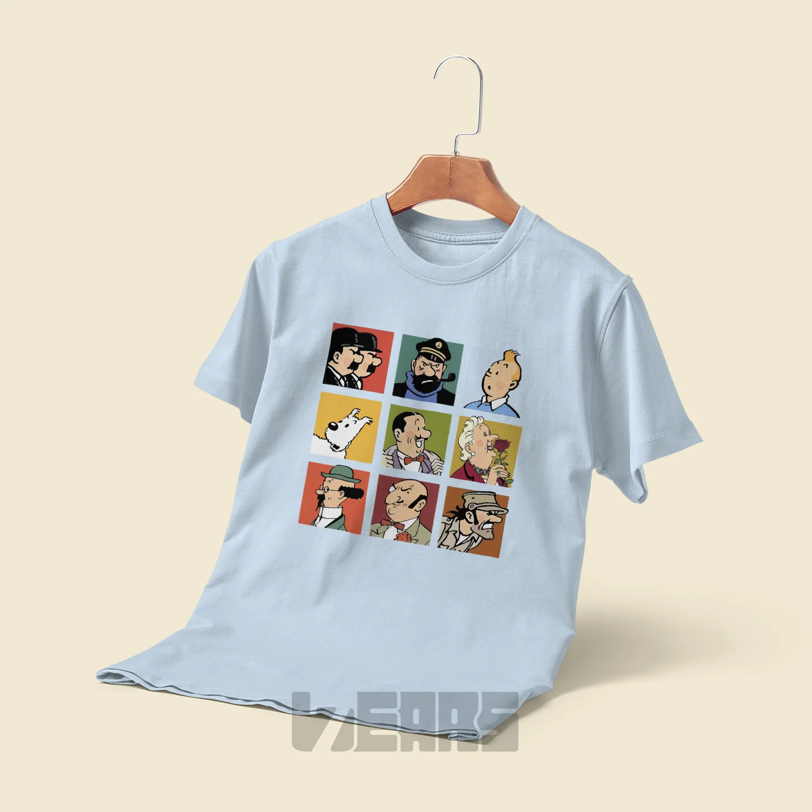 تیشرت تن تن Tintin طرح کاراکتر های کمیک (2) تیشرت تن تن Tintin طرح کاراکتر های کمیک