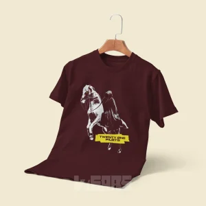 تیشرت توئنتی وان پایلتس طرح پوستر هنری