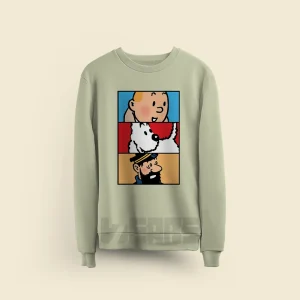 سویشرت Tintin طرح ماجراهای تن تن