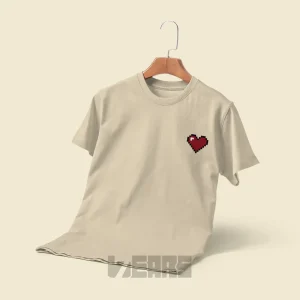 تیشرت کلاسیک Love طرح قلب پیکسل آرت Specials