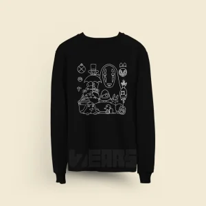 سویشرت Ghibli Studio طرح مینیمال گیبلی