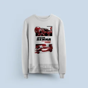 سویشرت آیرتون سنا طرح ایلوستریشن F1