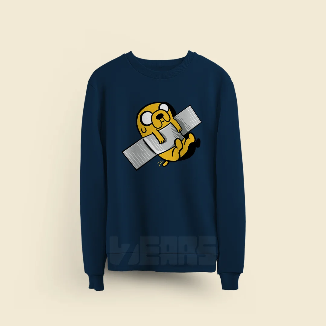 سویشرت کارتون Adventure Time طرح جیک (1) سویشرت کارتون Adventure Time طرح جیک