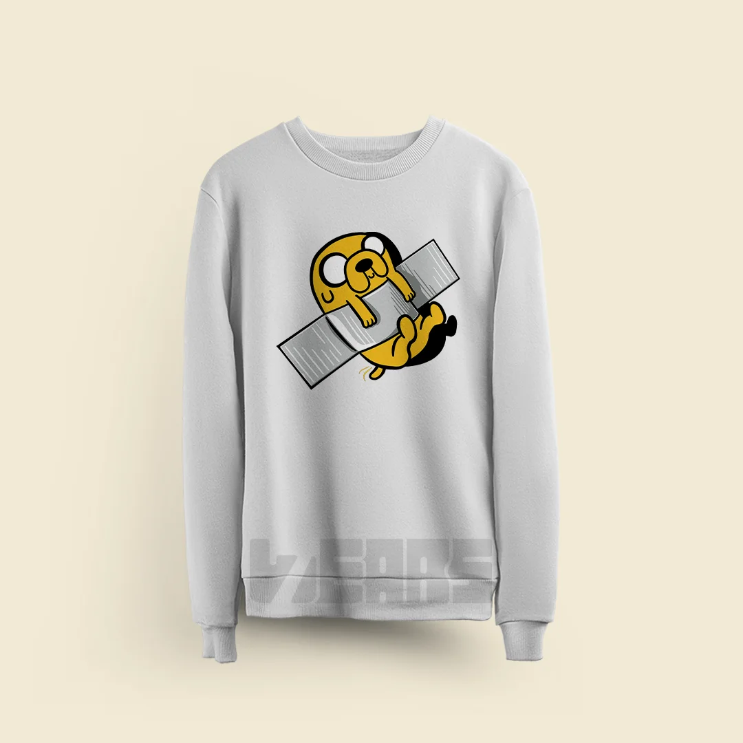 سویشرت کارتون Adventure Time طرح جیک (2) سویشرت کارتون Adventure Time طرح جیک