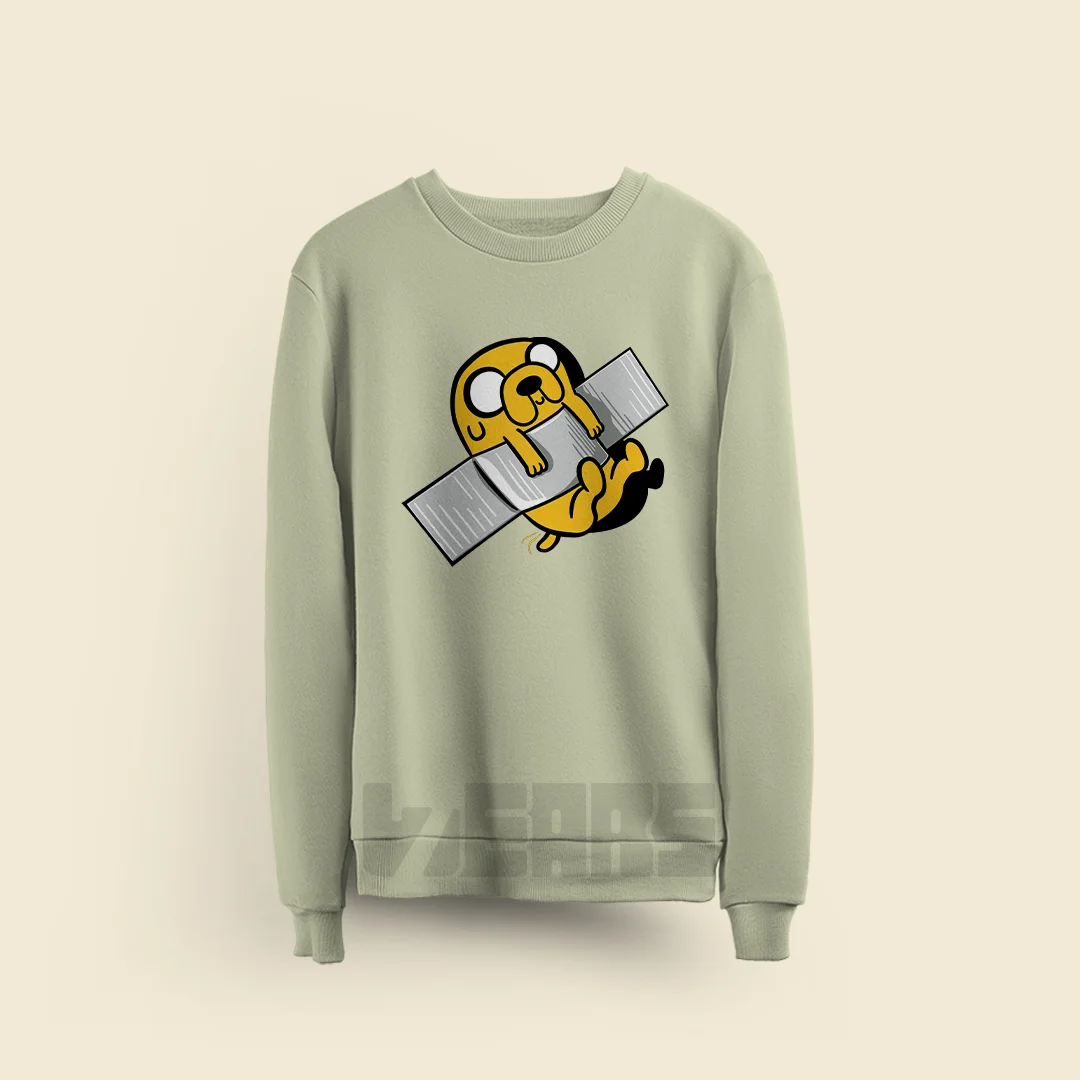 سویشرت کارتون Adventure Time طرح جیک (3) سویشرت کارتون Adventure Time طرح جیک