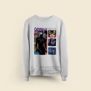 سویشرت بتمن طرح پوستر ست با کت وومن