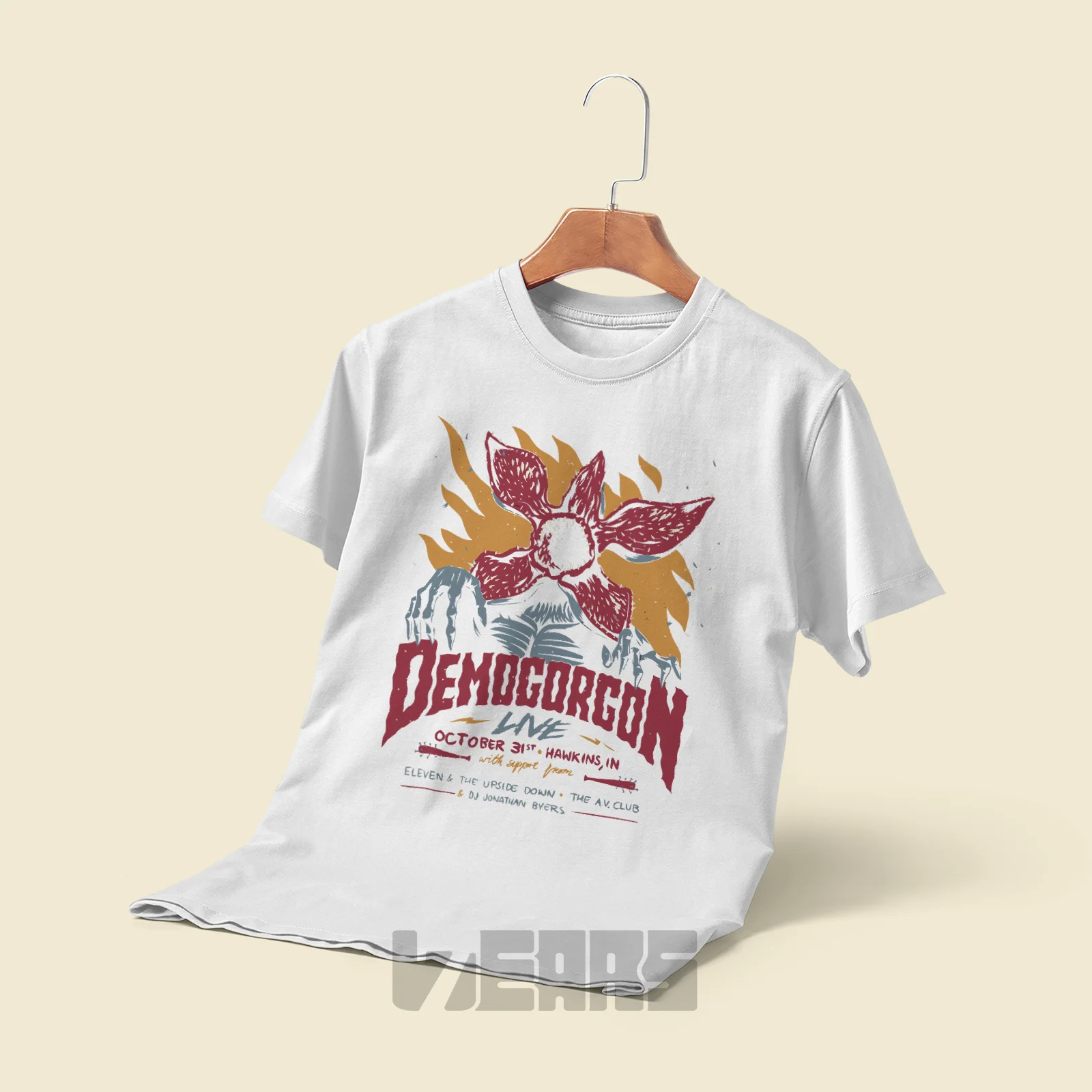 تیشرت Stranger Things طرح دموگورگن (4) تیشرت Stranger Things طرح دموگورگن