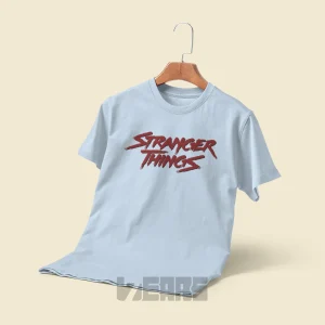 تیشرت Stranger Things طرح لوگوی دهه هشتاد