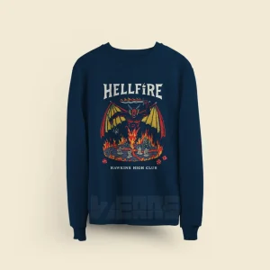 سویشرت استرنجر تینگز طرح D&D هلفایر کلاب