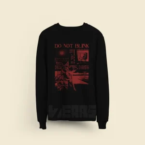 سویشرت استرنجر تینگز طرح Do Not Blink