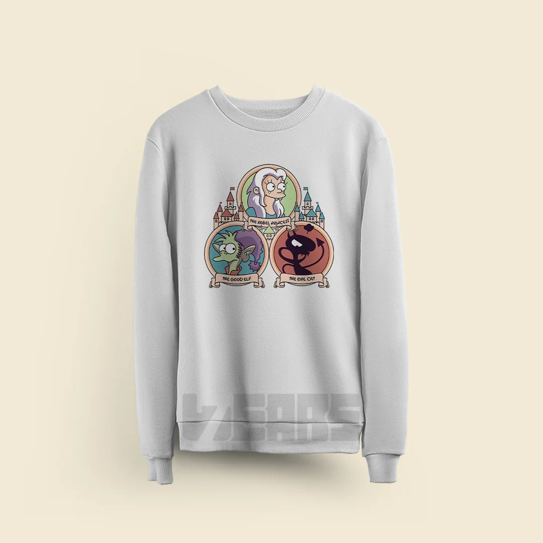 سویشرت طلسم شدگان طرح انیمیشن Disenchantment (2) سویشرت طلسم شدگان طرح انیمیشن Disenchantment