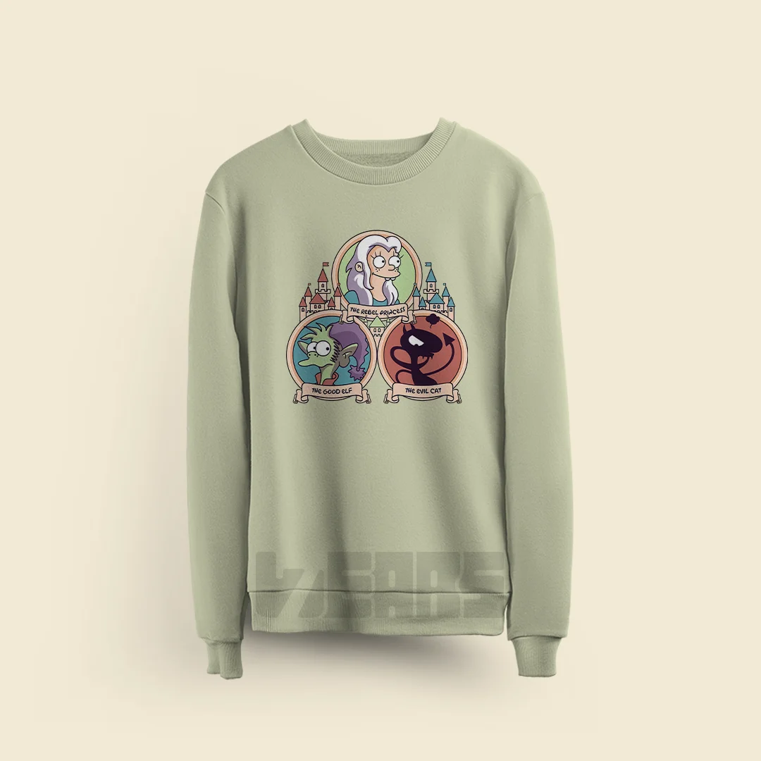 سویشرت طلسم شدگان طرح انیمیشن Disenchantment (3) سویشرت طلسم شدگان طرح انیمیشن Disenchantment