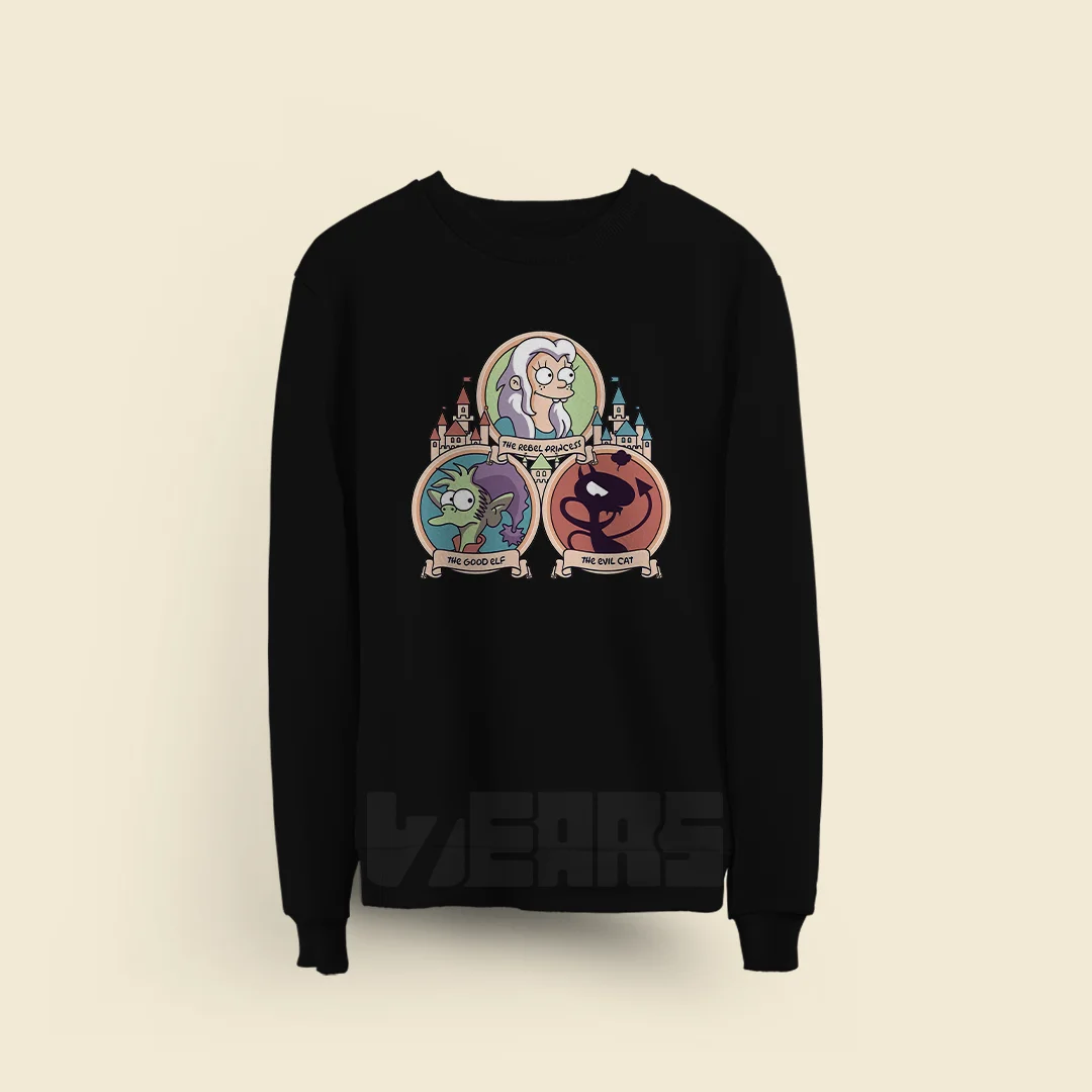 سویشرت طلسم شدگان طرح انیمیشن Disenchantment (5) سویشرت طلسم شدگان طرح انیمیشن Disenchantment