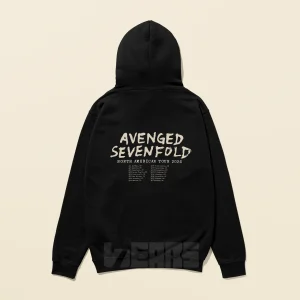 هودی Avenged Sevenfold طرح مرچ رسمی چاپ دو طرف