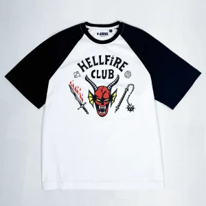 تیشرت آستین کوتاه طرح هلفایر کلاب سریال چیزهای عجیب 3