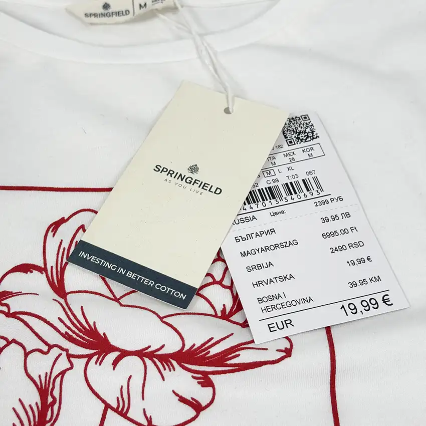 تیشرت وارداتی اسپرینگ فیلد طرح Soirée d’amour