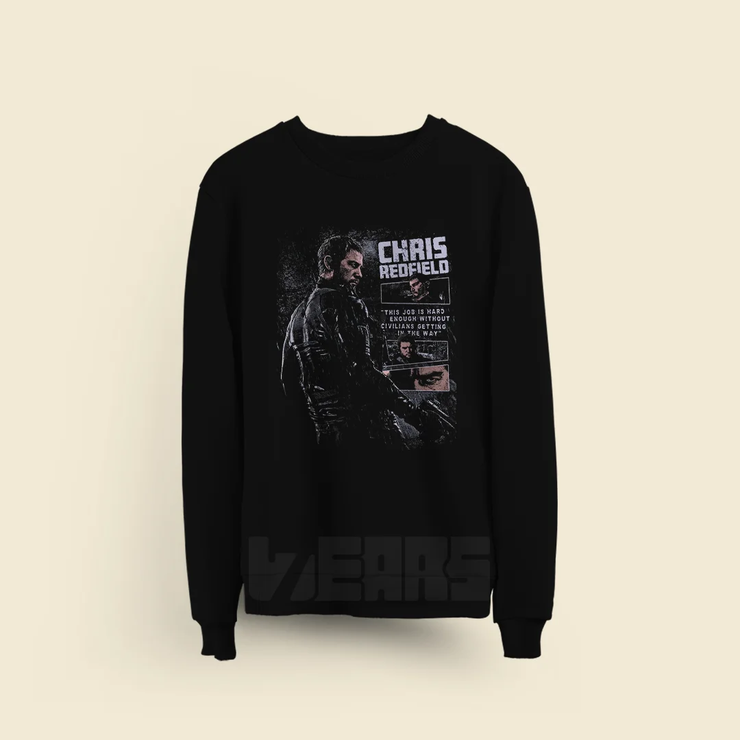 سویشرت رزیدنت اویل طرح کریس ردفیلد سویشرت رزیدنت اویل طرح کریس ردفیلد