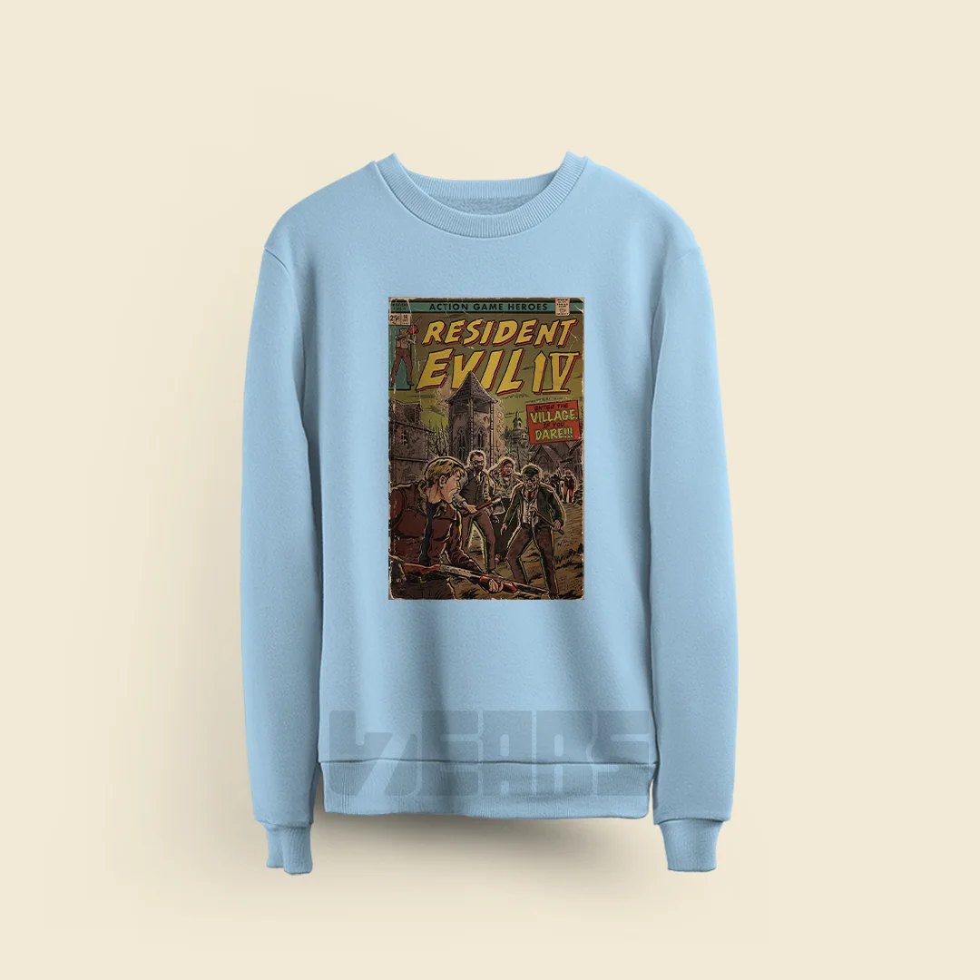 سویشرت رزیدنت اویل طرح کمیک RE4 (4) سویشرت رزیدنت اویل طرح کمیک RE4