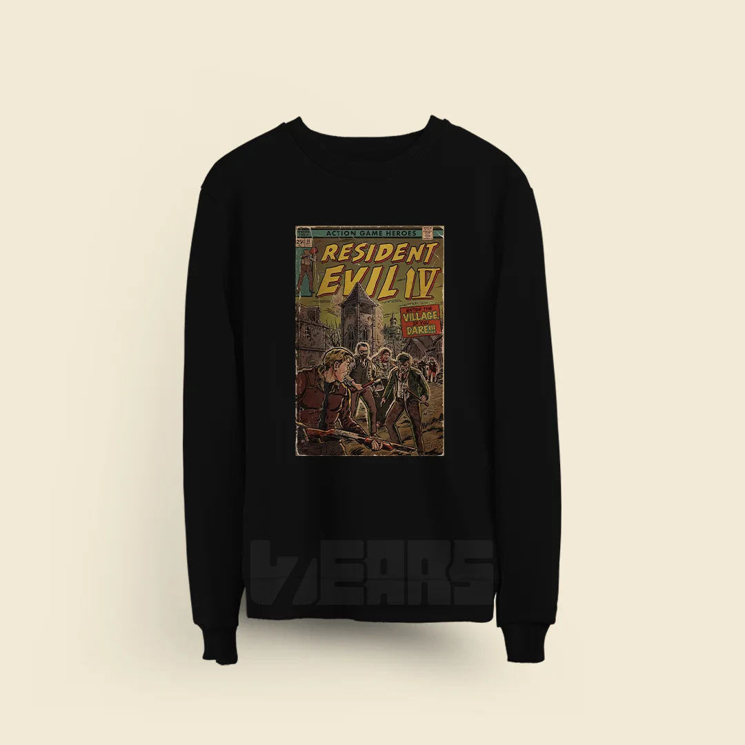 سویشرت رزیدنت اویل طرح کمیک RE4 (5) سویشرت رزیدنت اویل طرح کمیک RE4